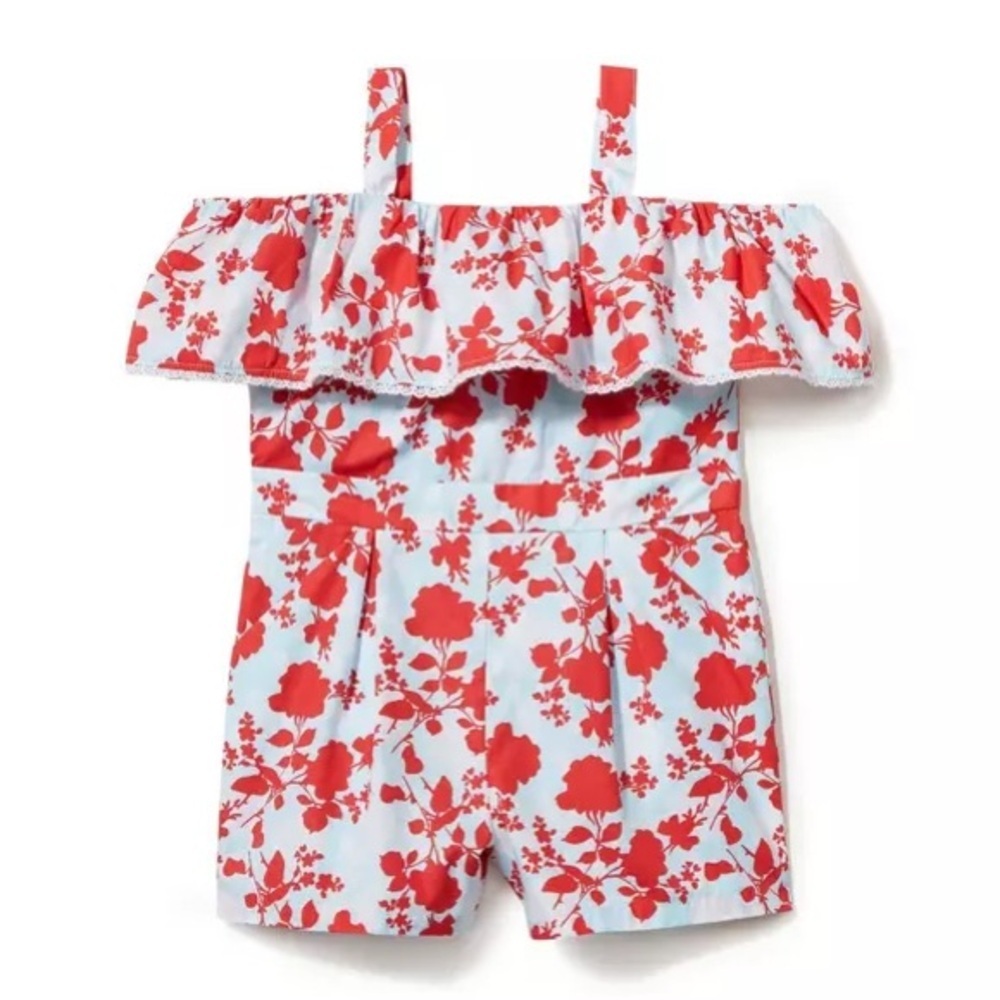 Janie & Jack Floral Cold Shoulder Romper